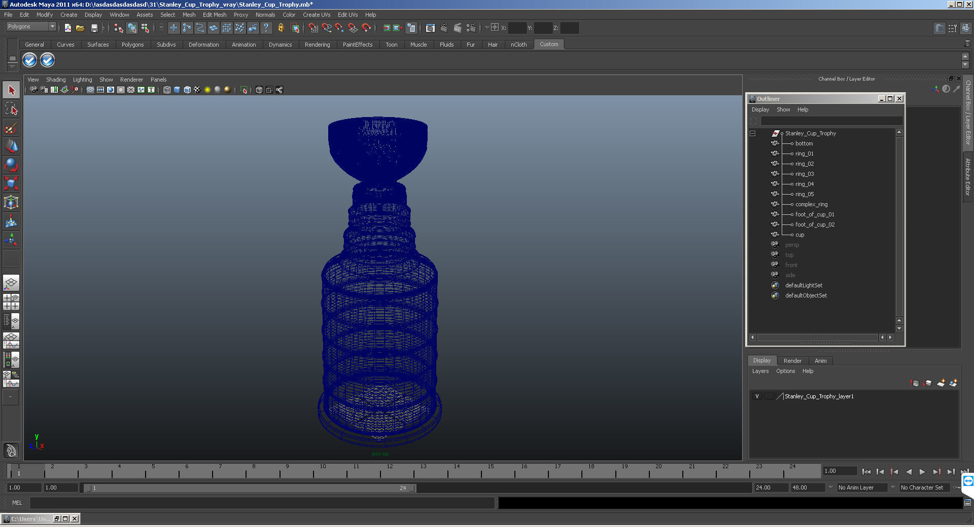 Stanley Cup Trophy 3D model_12