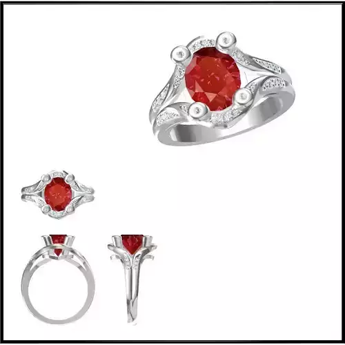 JCD Format  Elegant gold color stone rings rhinoceros jewelry 