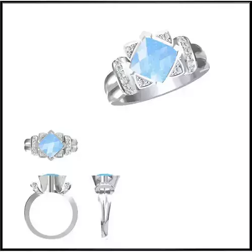 JCD Format  Elegant gold color stone rings jewelry cam