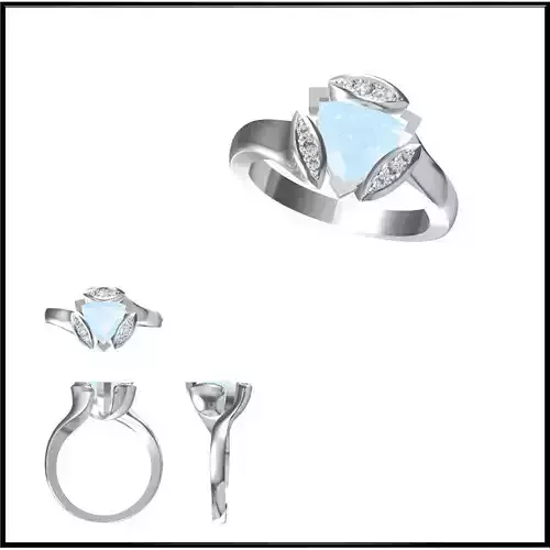 JCD Format  Elegant gold color stone rings jewelry cad programs