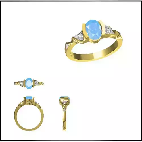 JCD Format  Elegant gold color stone rings jewelry masters