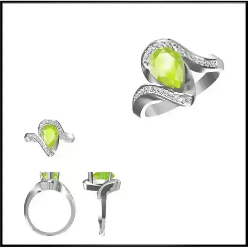 JCD Format Elegant gold color stone rings for sale jewelry files