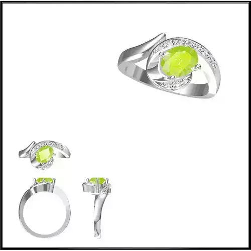 JCD Format  Diamond color stone rings wax files jewelry