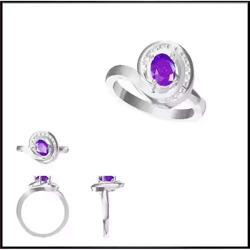 JCD Format  Diamond color stone rings jewelry cad institute