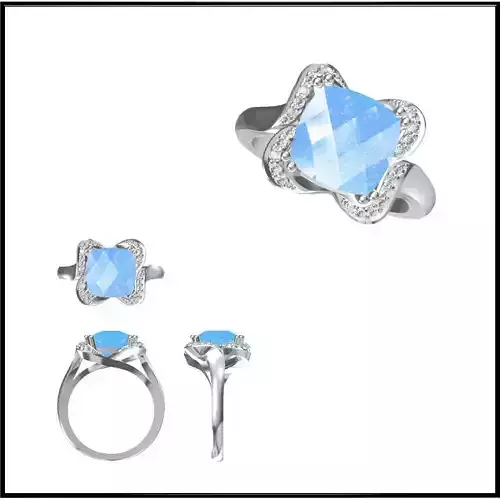 JCD Format  Diamond color stone rings jewellery files for sale 