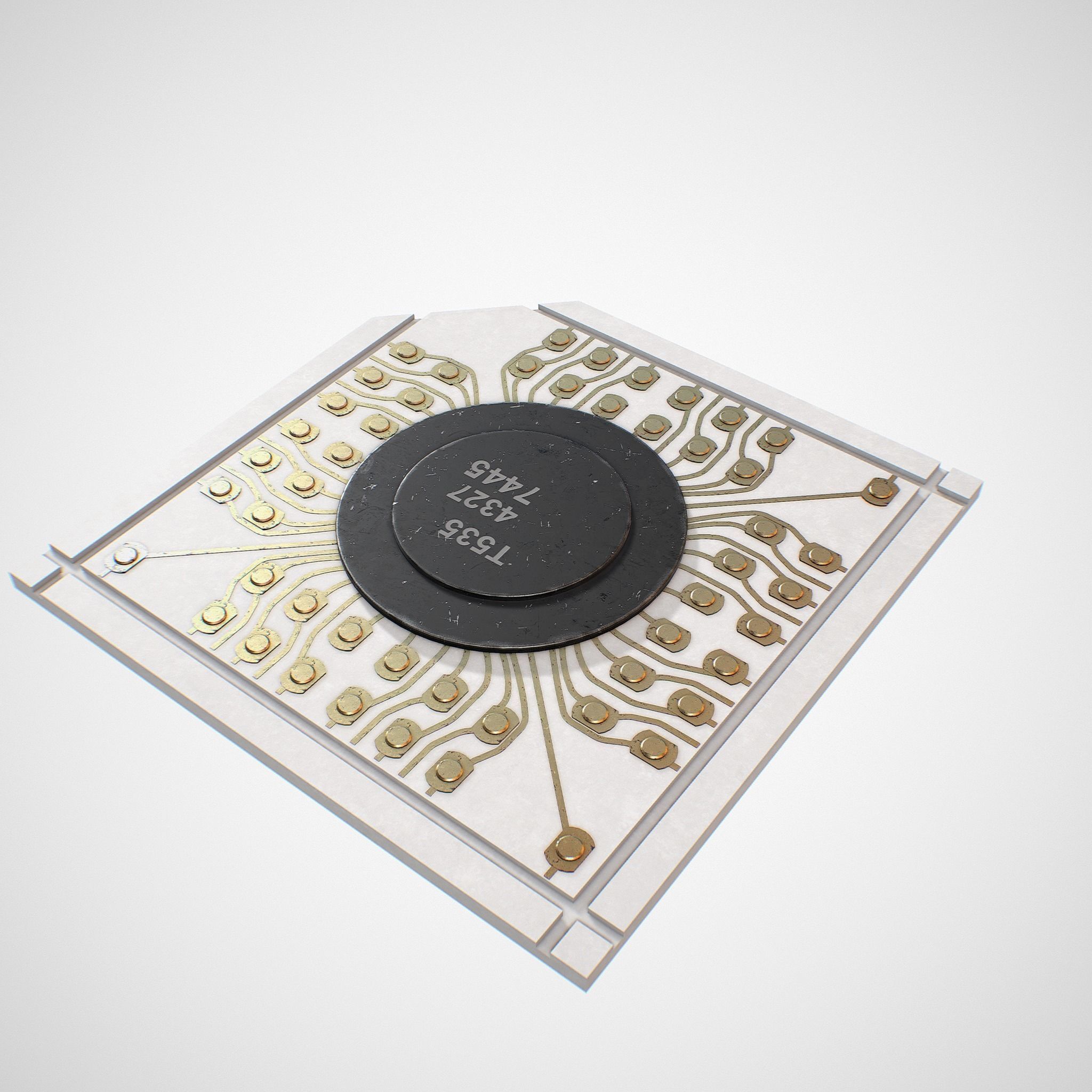 Vintage microchip 3D model_7