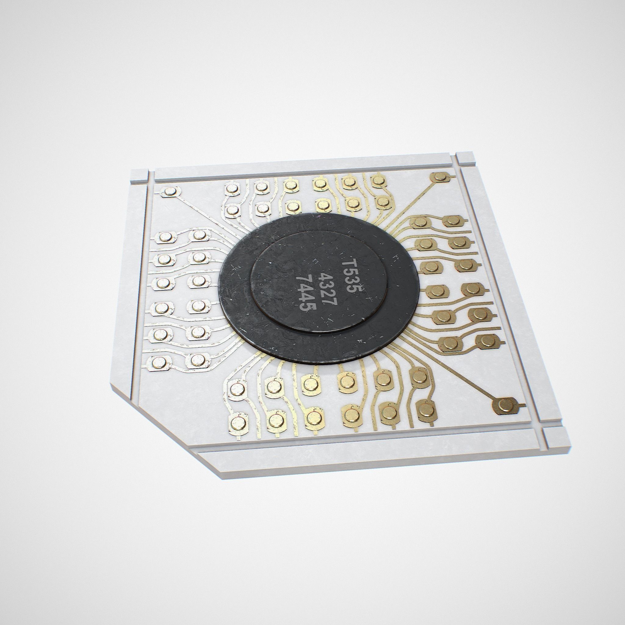 Vintage microchip 3D model_8