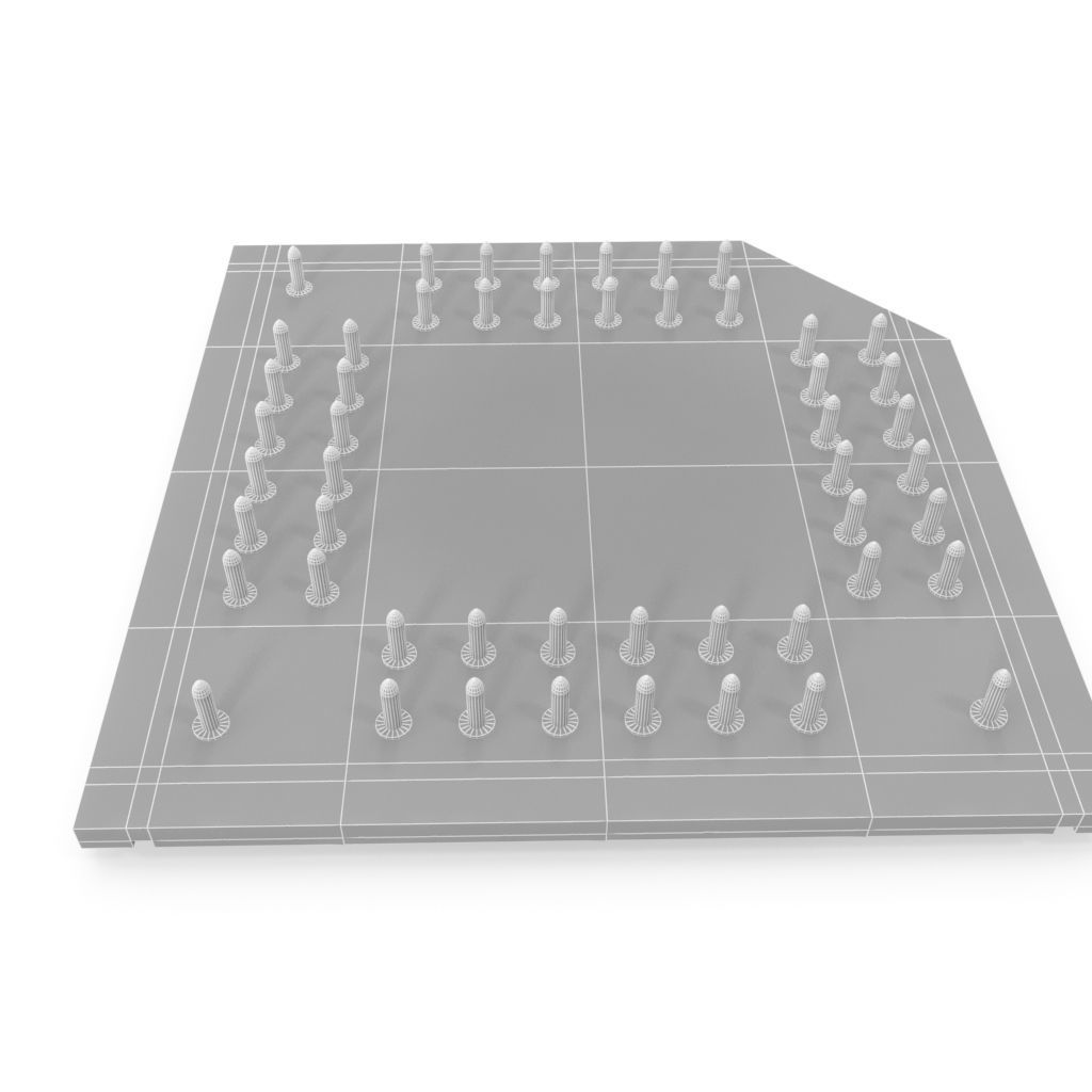 Vintage microchip 3D model_2