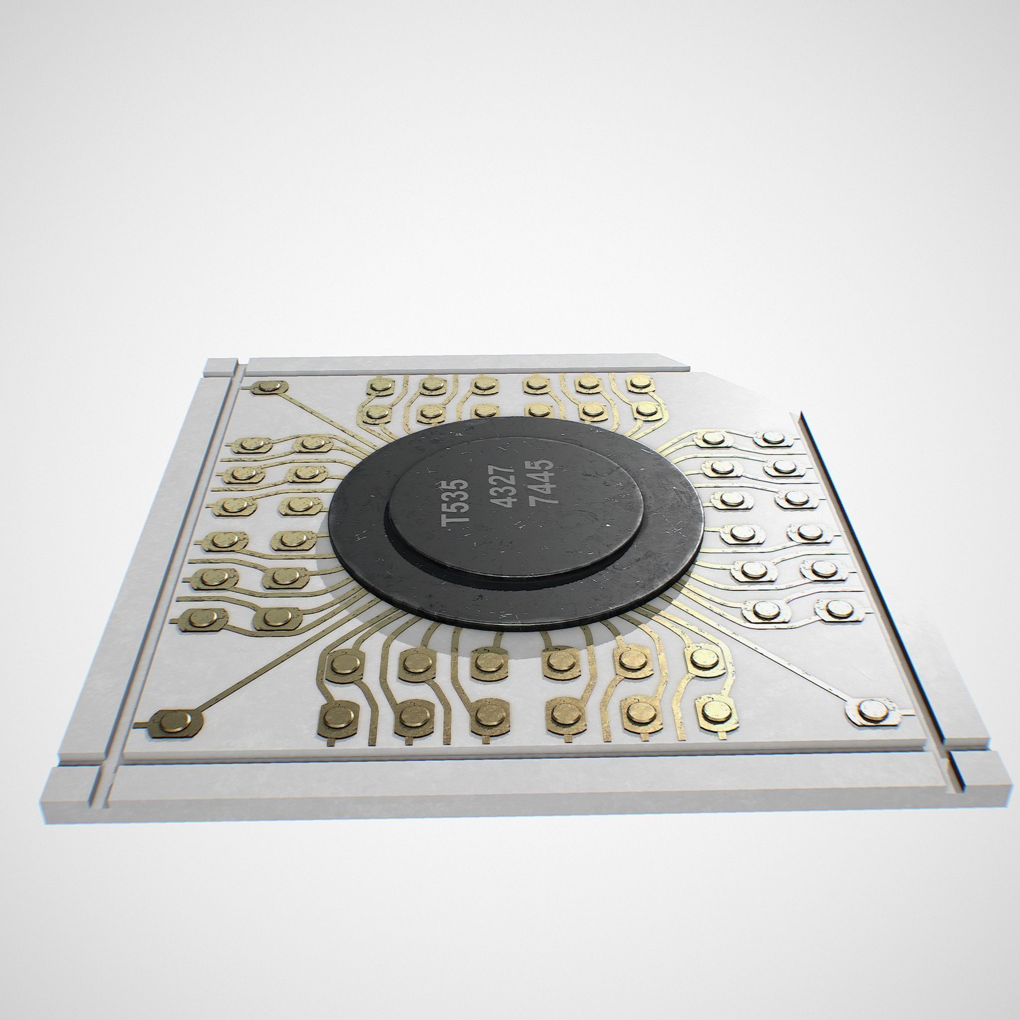 Vintage microchip 3D model_12