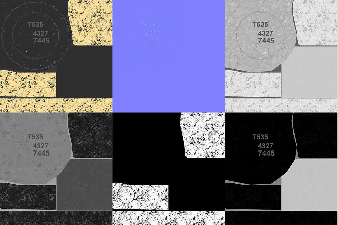 Vintage microchip 3D model_4