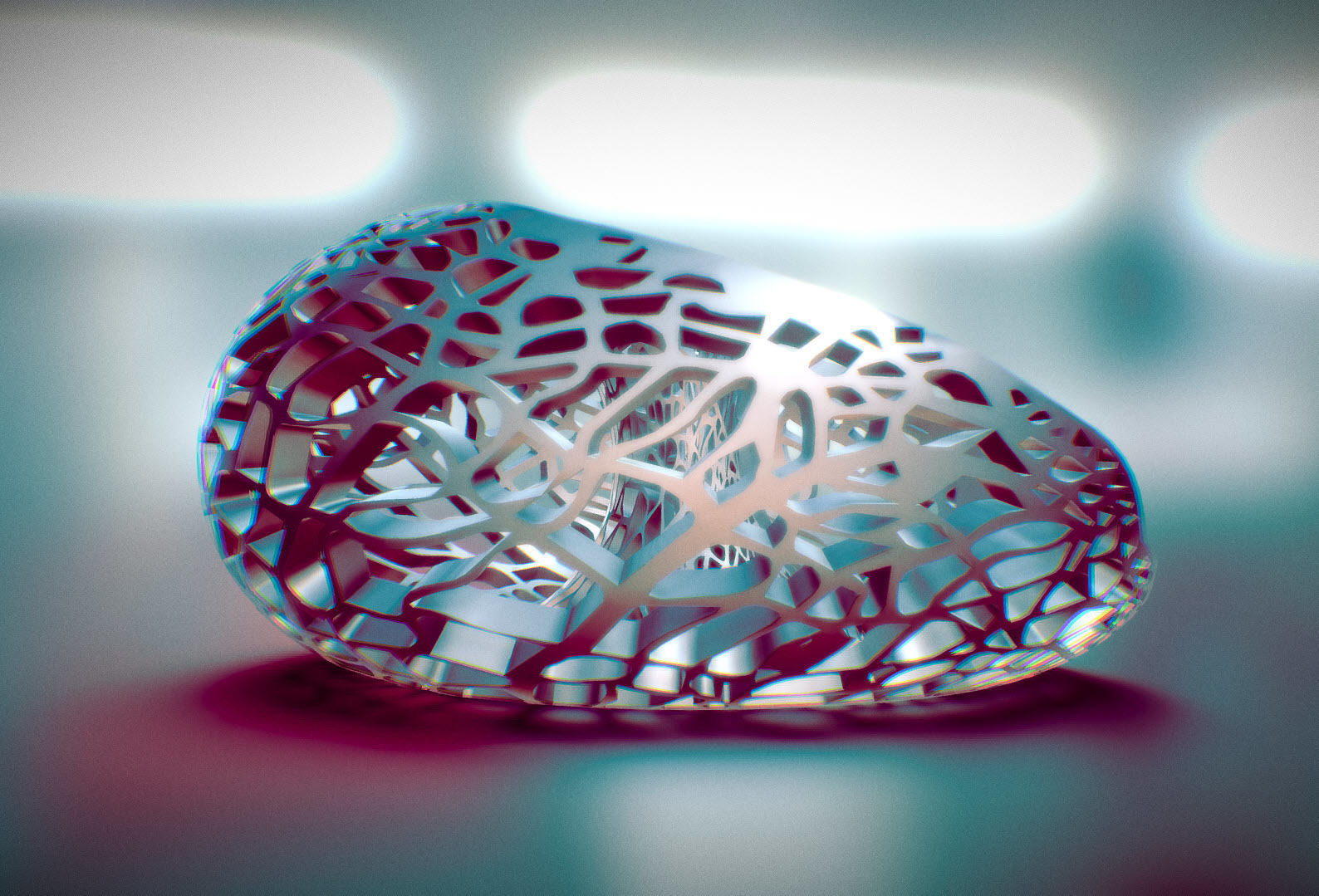 Leafy torus Lampshed 3D print model_4