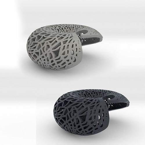 Leafy torus Lampshed 3D print model