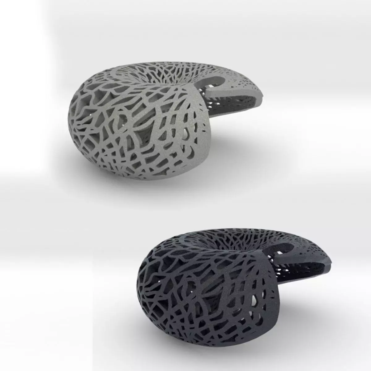 Leafy torus Lampshed 3D print model_0