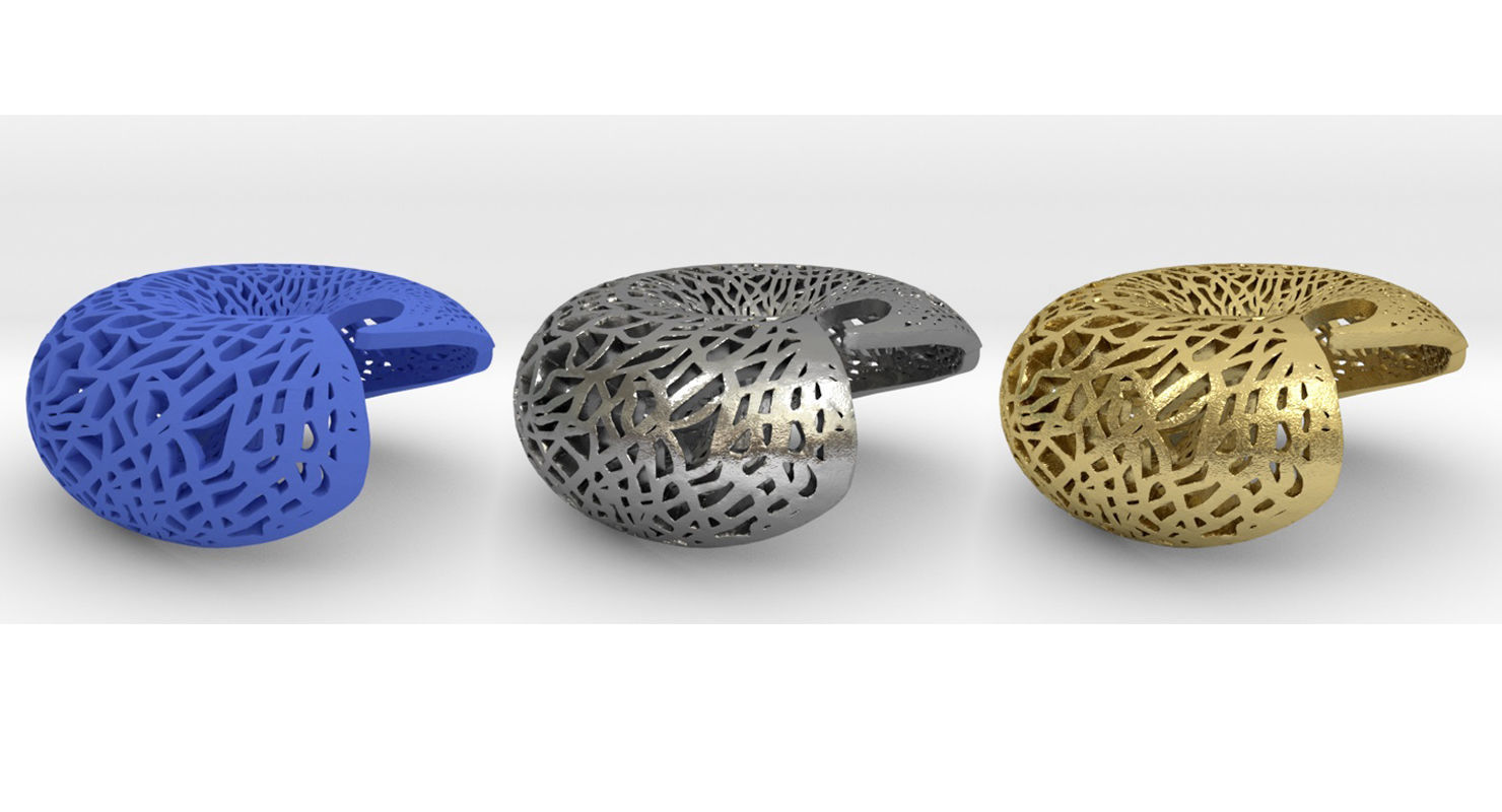 Leafy torus Lampshed 3D print model_12