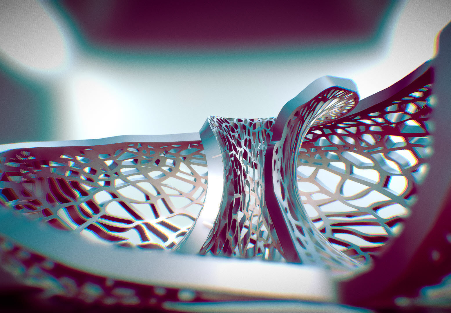 Leafy torus Lampshed 3D print model_2