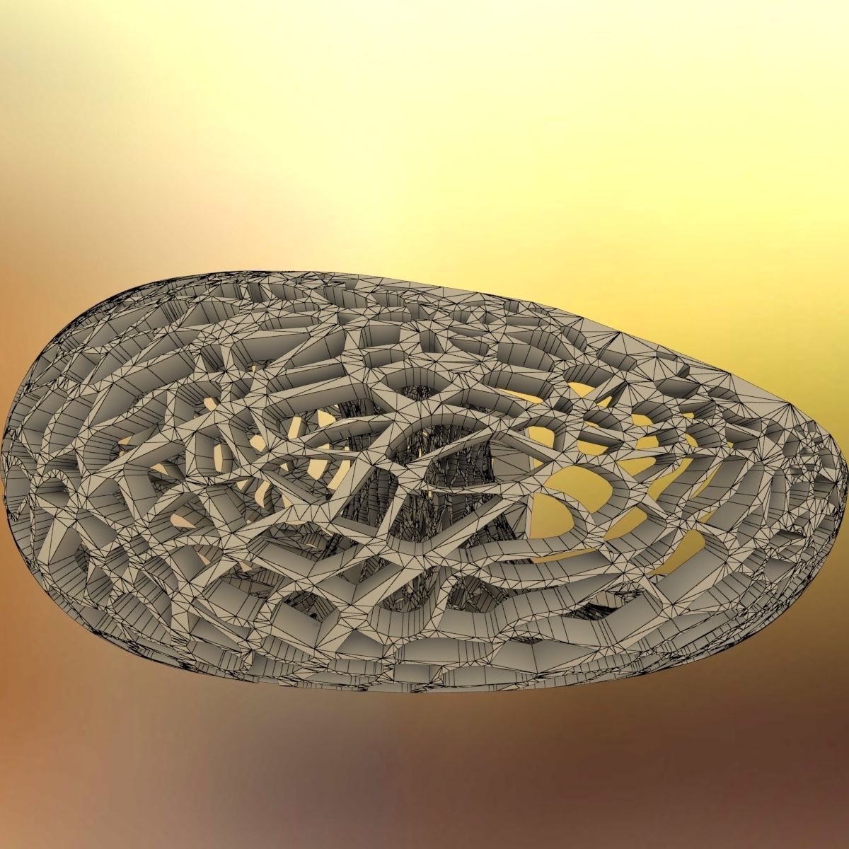 Leafy torus Lampshed 3D print model_6