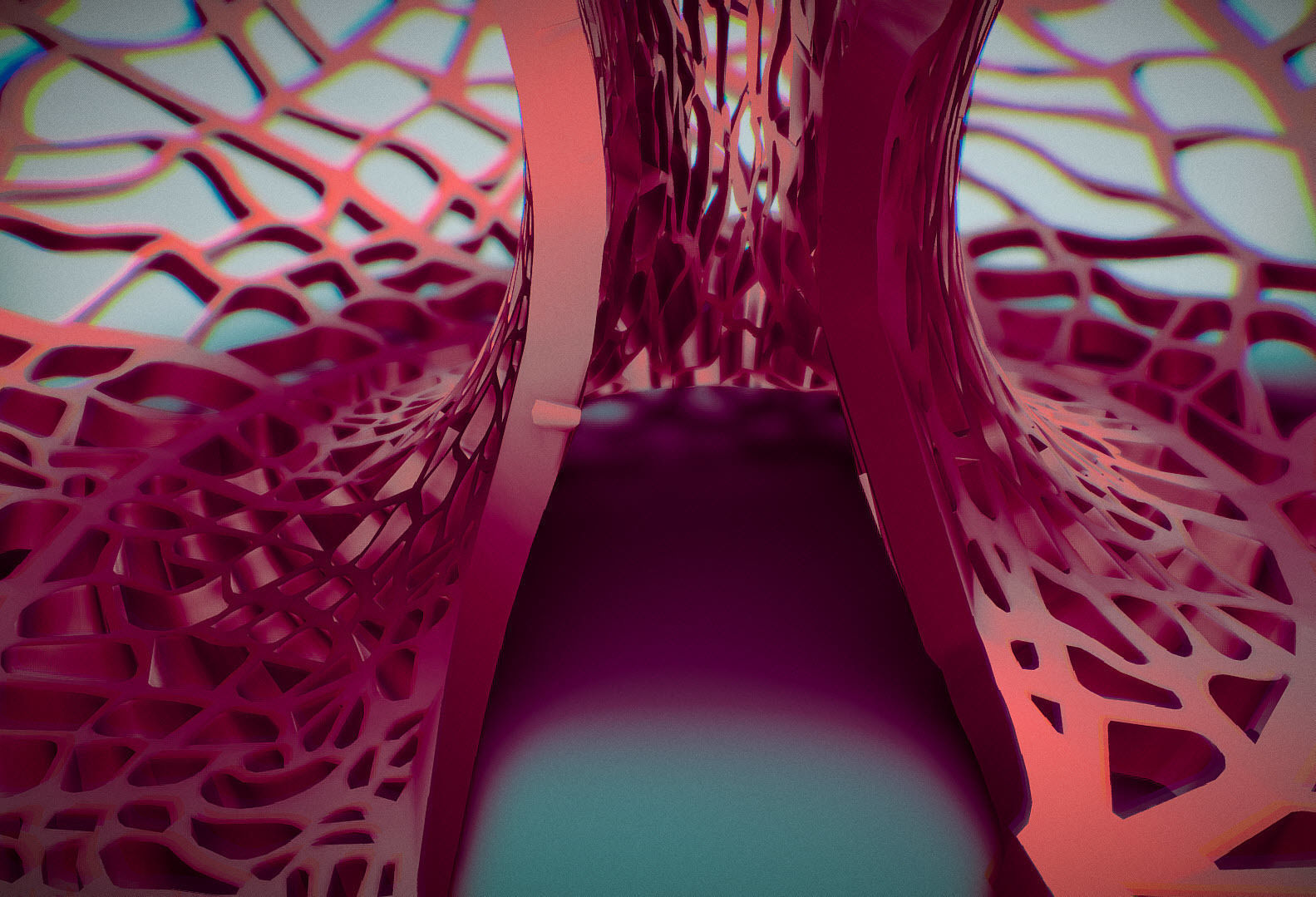 Leafy torus Lampshed 3D print model_32