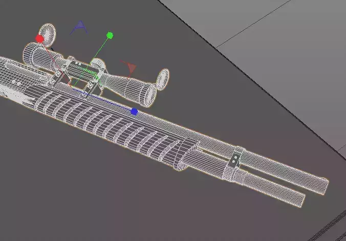 Shotgun rifle with dot