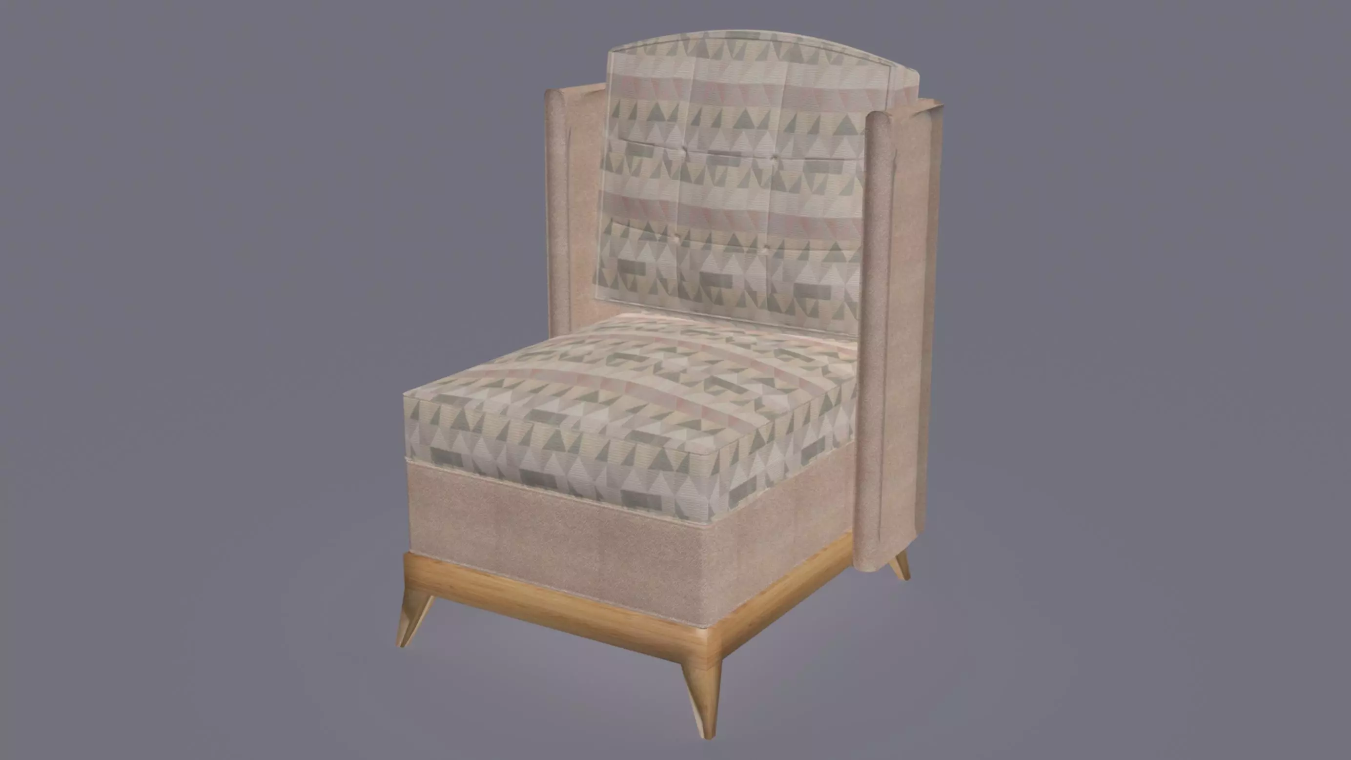Lakeside Slipper Chair 3D model