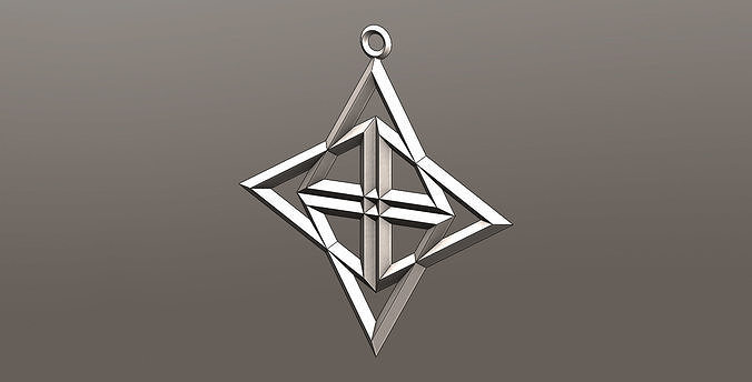 Collection of triangle motif pendants Free 3D print model