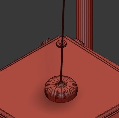 WELLES Central Chandelier von Gabriel Scott 3D model_3