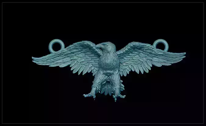 Eagle pendant 3D print model