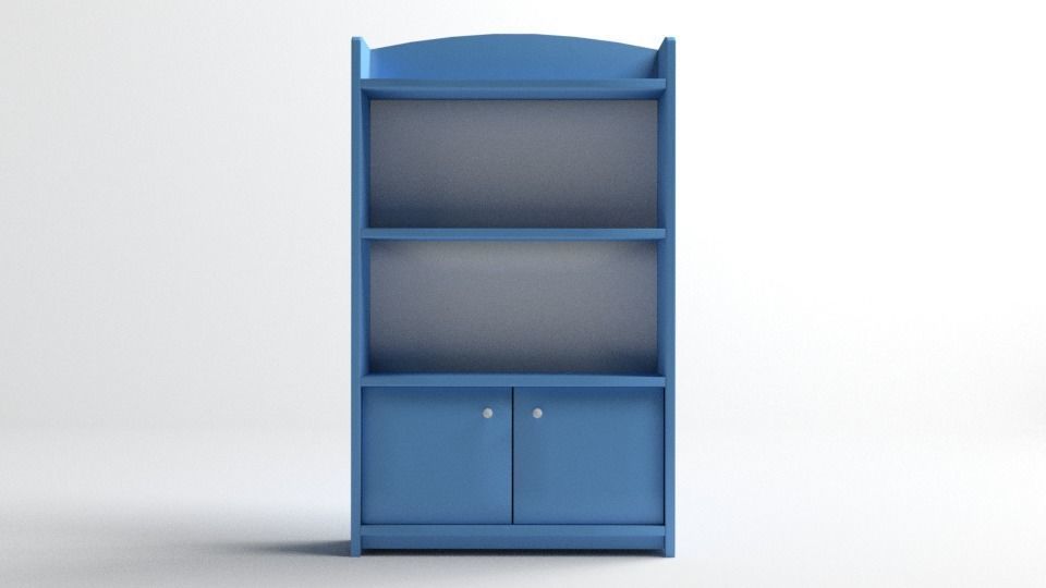 Bookshelf Cabinet 3D model_1
