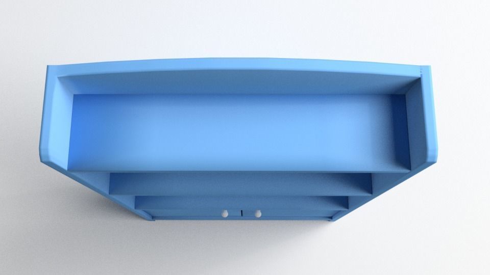 Bookshelf Cabinet 3D model_2