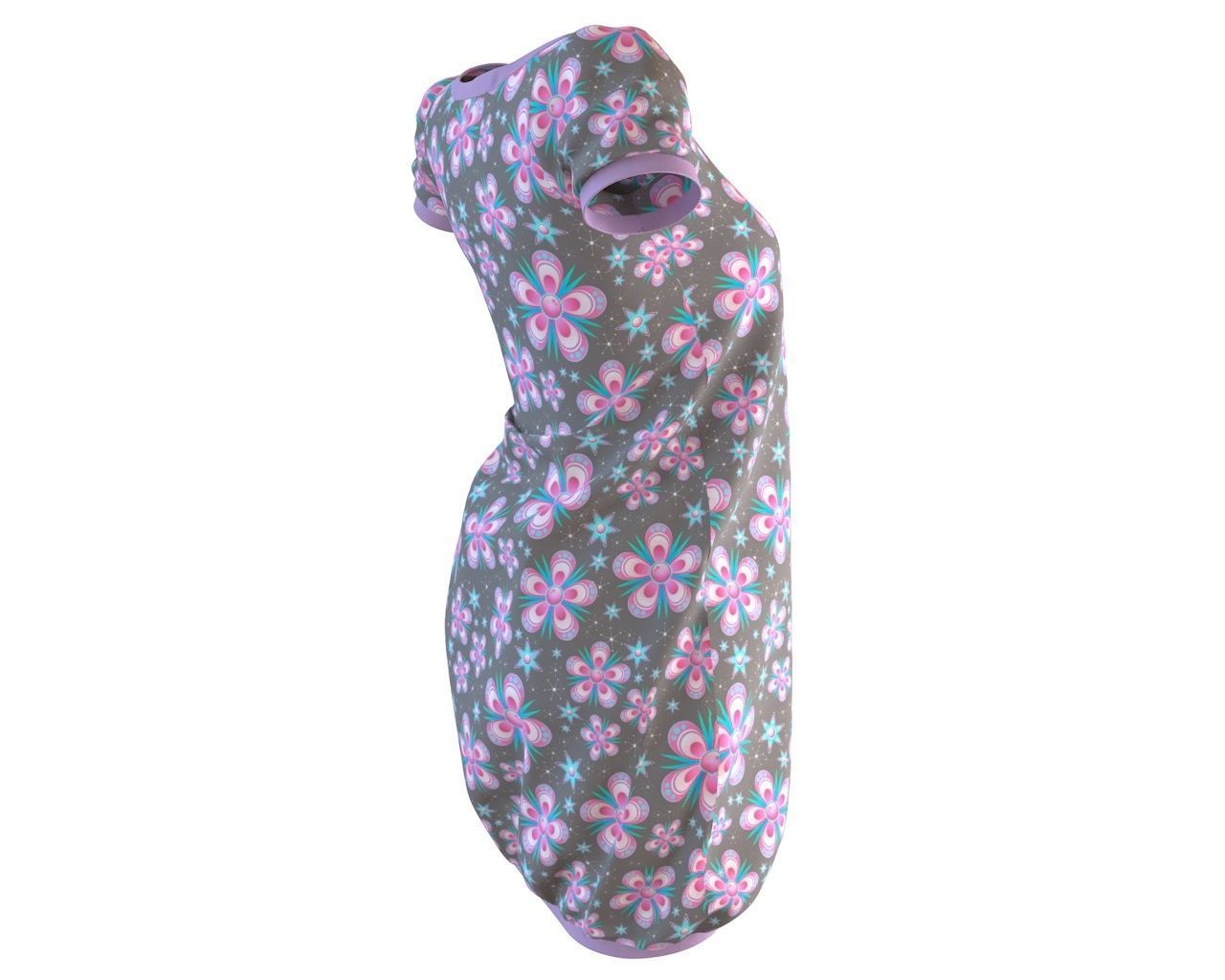 Stylish Designer Women Baloon Dress 3D model 3D model_6