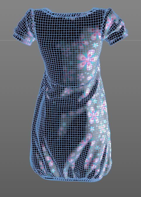 Stylish Designer Women Baloon Dress 3D model 3D model_10