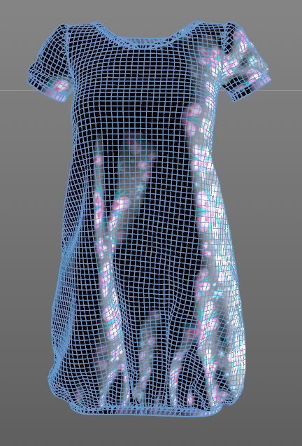 Stylish Designer Women Baloon Dress 3D model 3D model_9