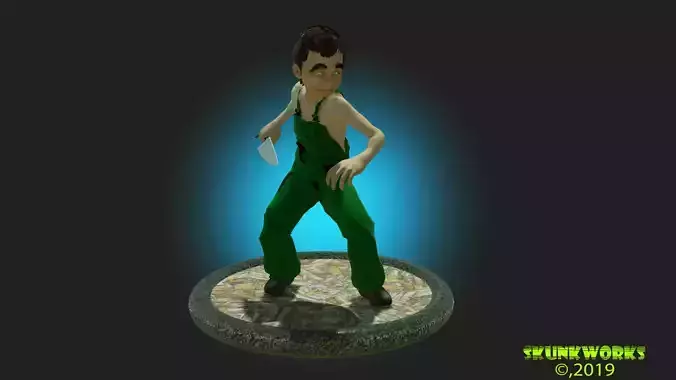 Psycho Butcher Lowpoly Animated