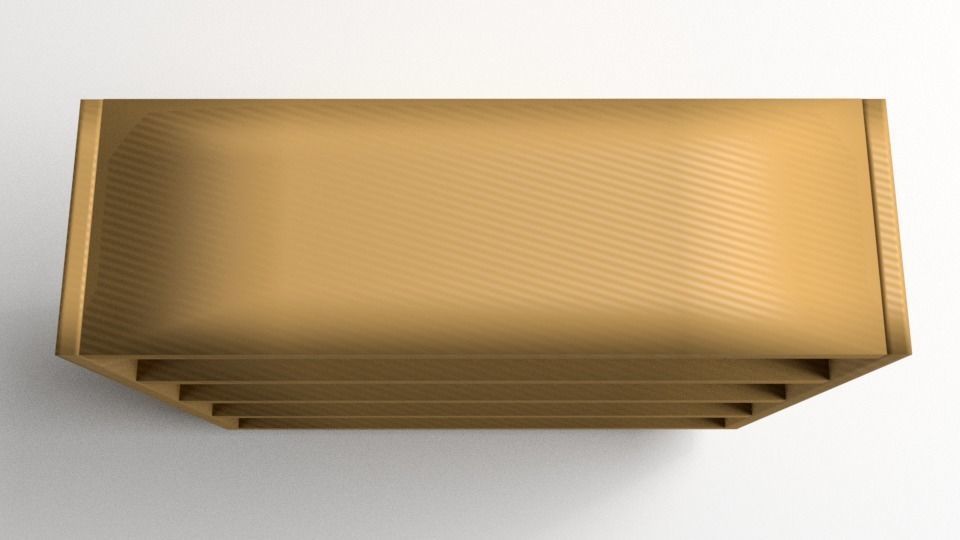 Bookshelf Table 3D model_2