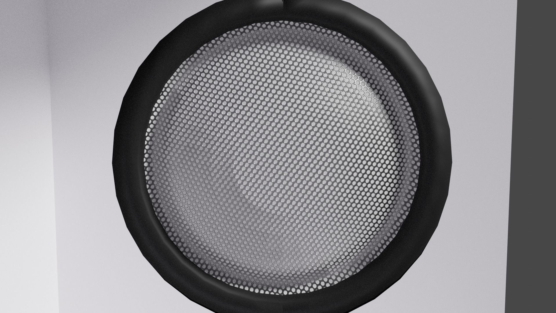 Hair dryer wella silver and black travel size 3D model_5