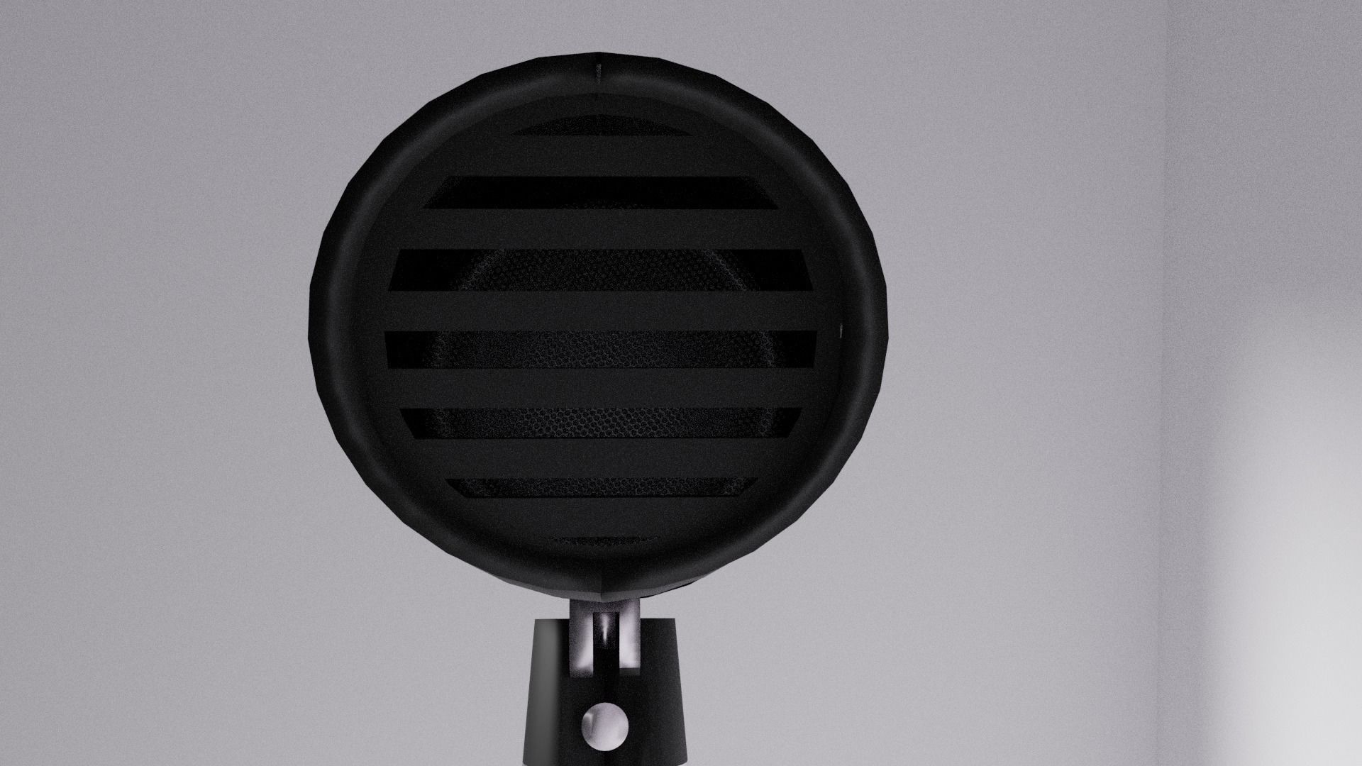 Hair dryer wella silver and black travel size 3D model_6