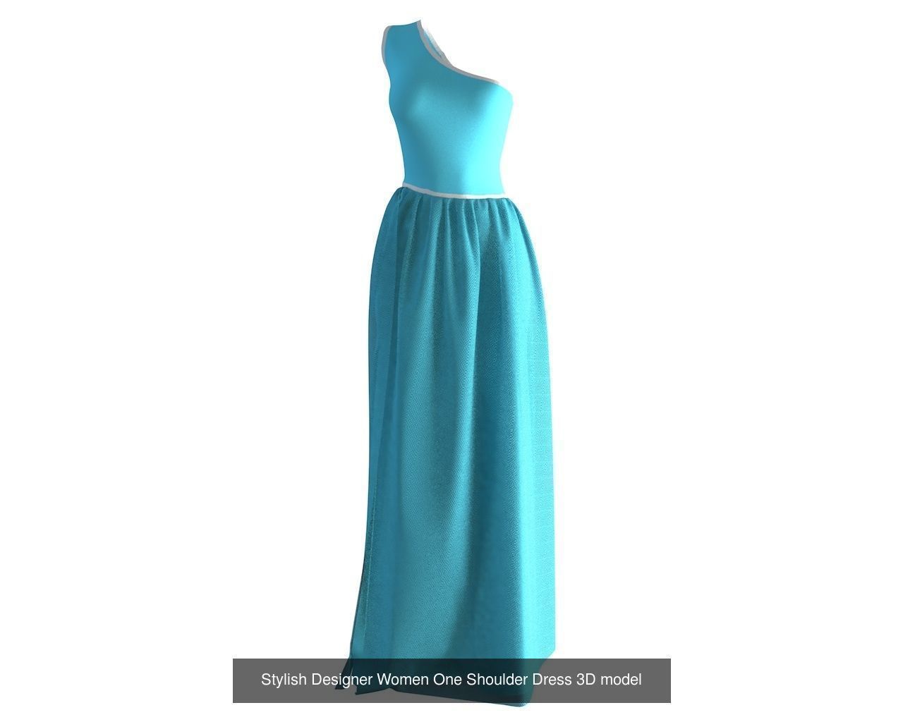 Stylish Women Dress 3D Model Collection_22