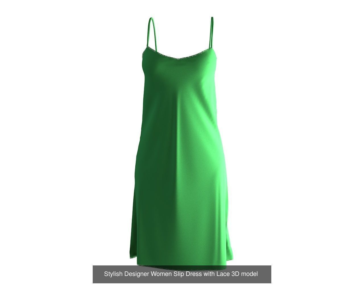 Stylish Women Dress 3D Model Collection_19
