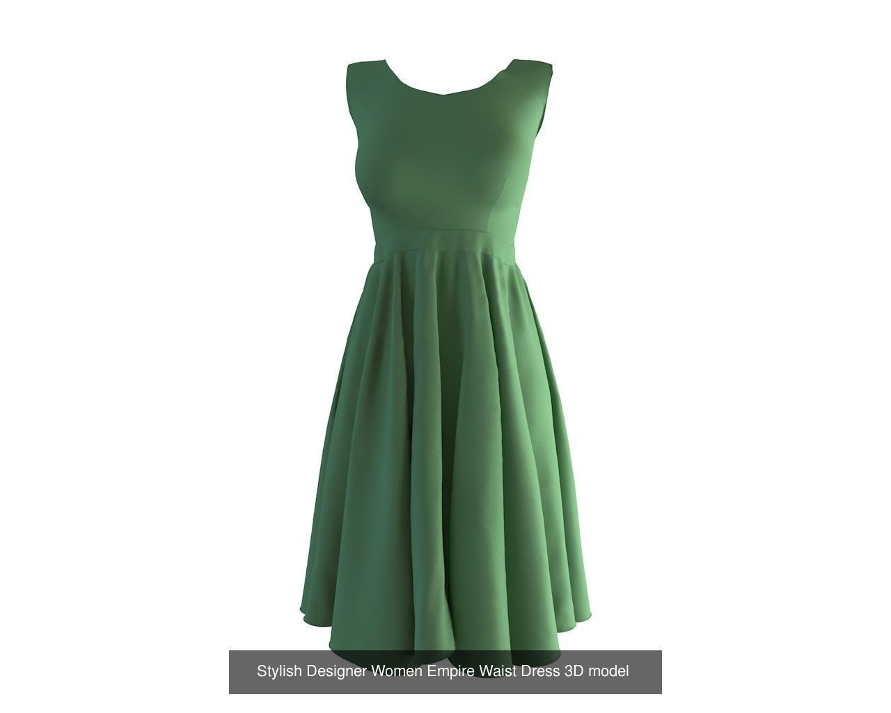 Stylish Women Dress 3D Model Collection_24