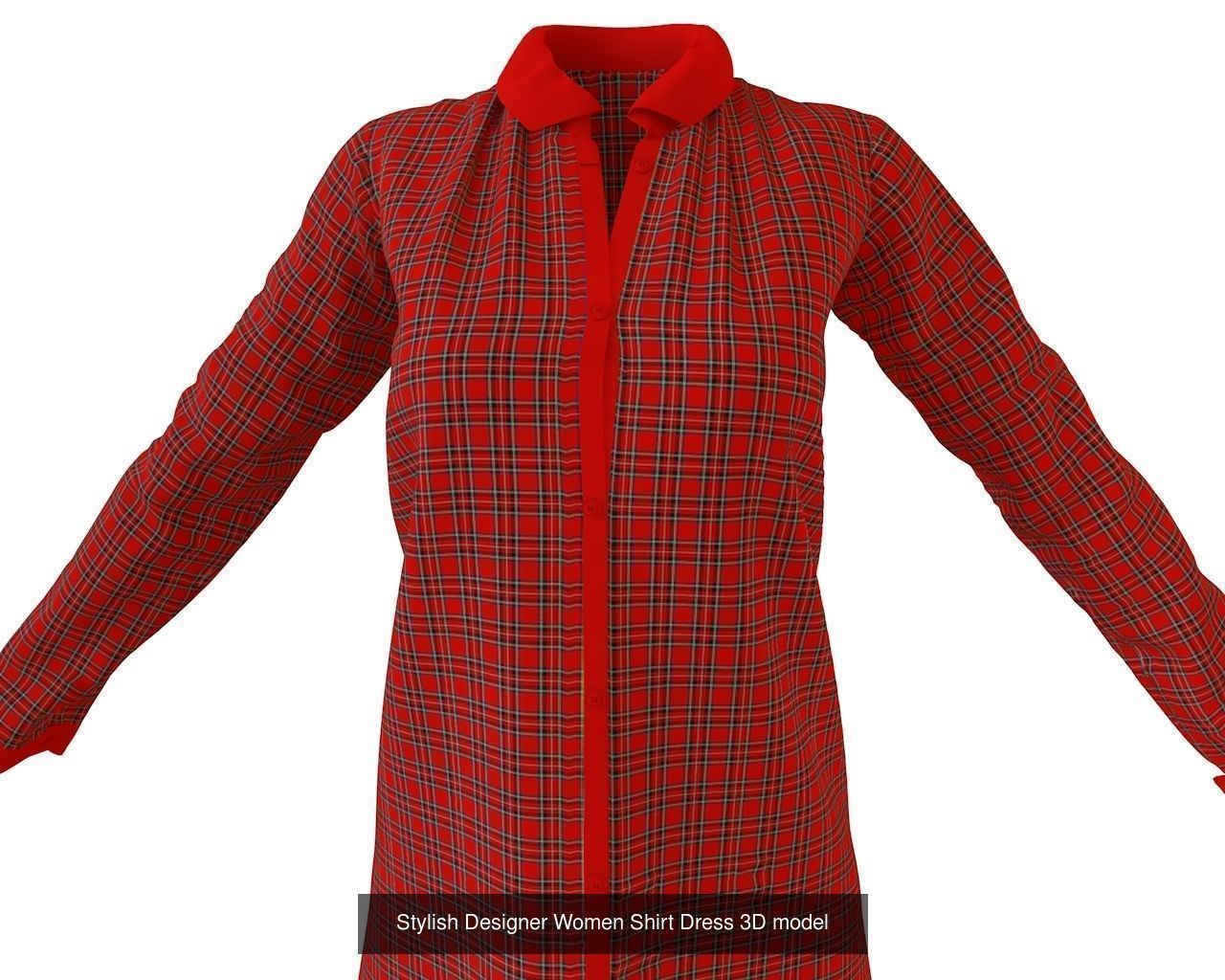 Stylish Women Dress 3D Model Collection_18