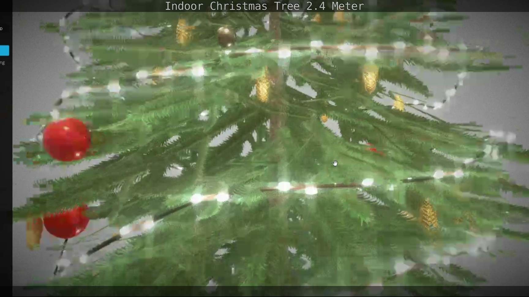 Indoor Christmas Tree 2m Low-poly 3D model_136