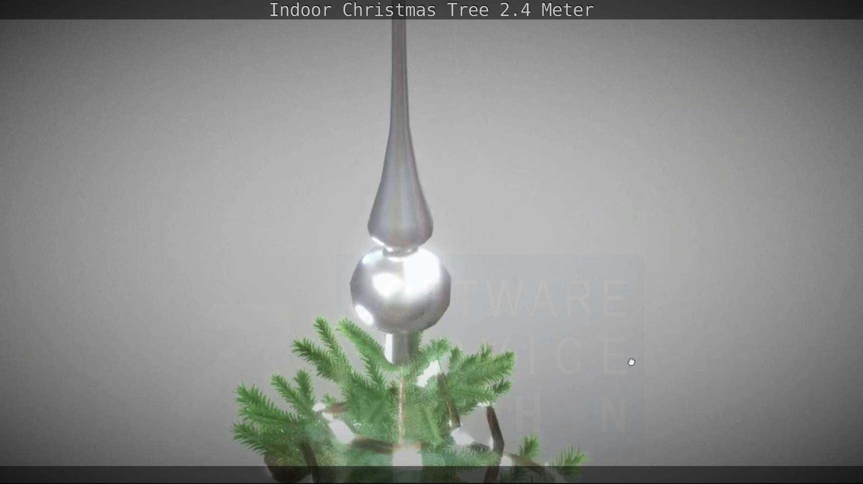 Indoor Christmas Tree 2m Low-poly 3D model_122