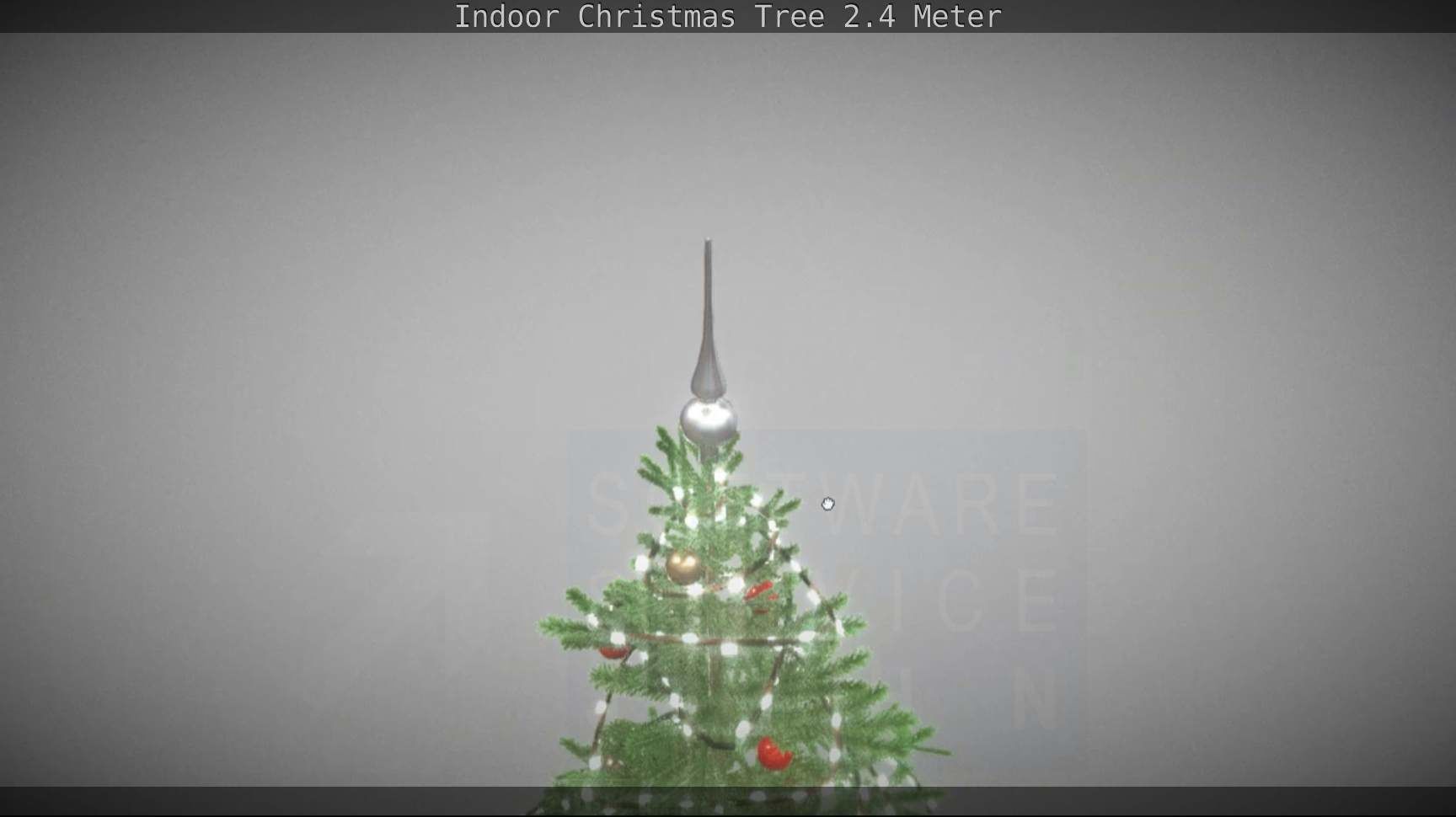 Indoor Christmas Tree 2m Low-poly 3D model_123