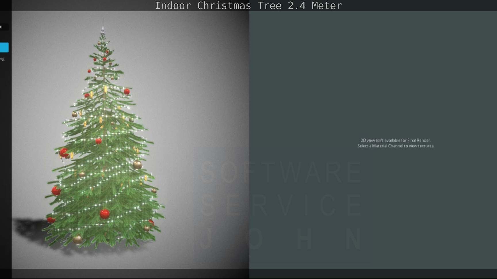 Indoor Christmas Tree 2m Low-poly 3D model_134