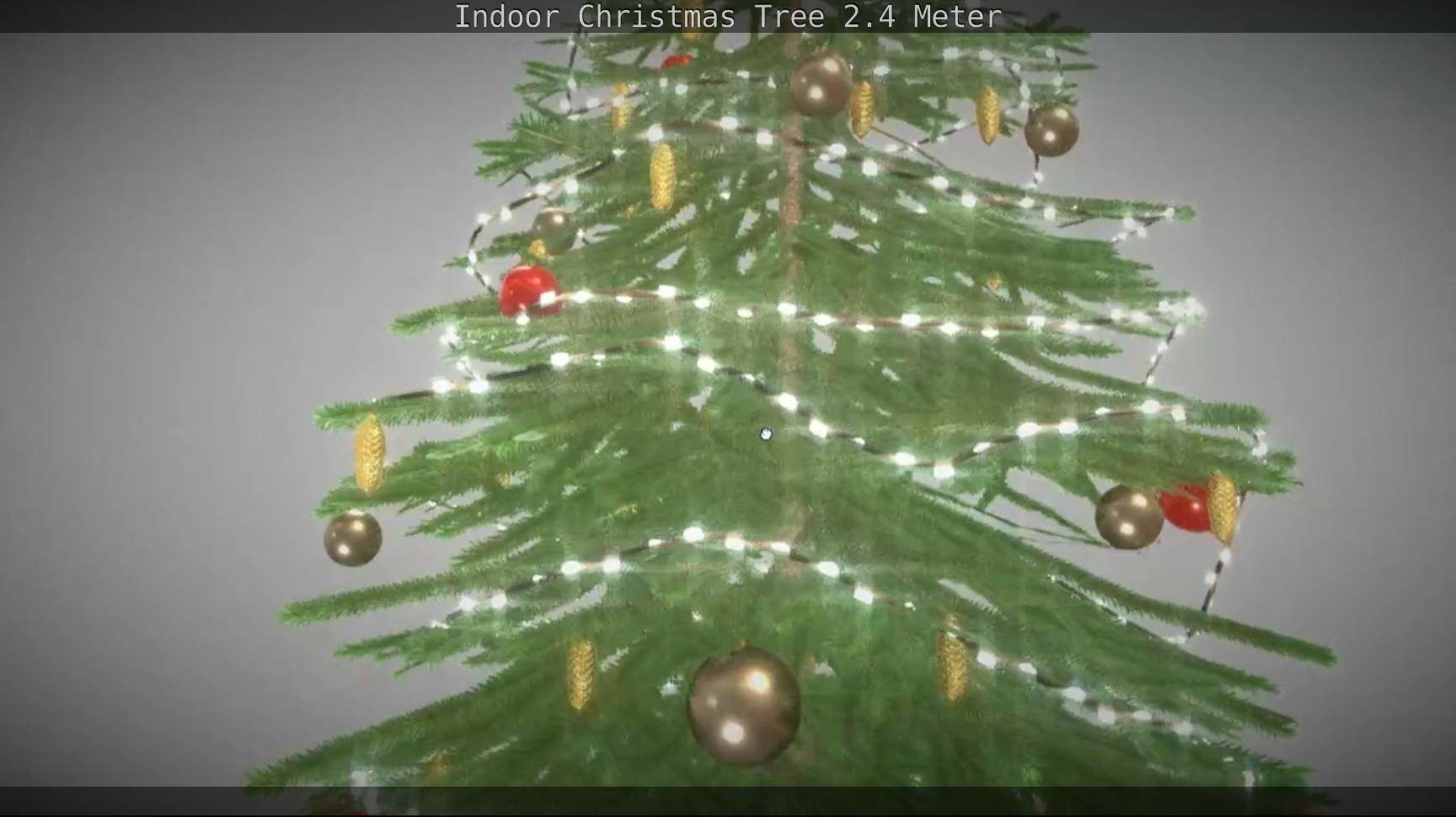 Indoor Christmas Tree 2m Low-poly 3D model_113
