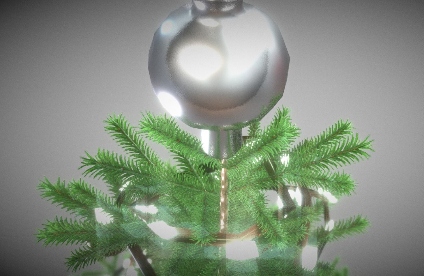 Indoor Christmas Tree 2m Low-poly 3D model_26