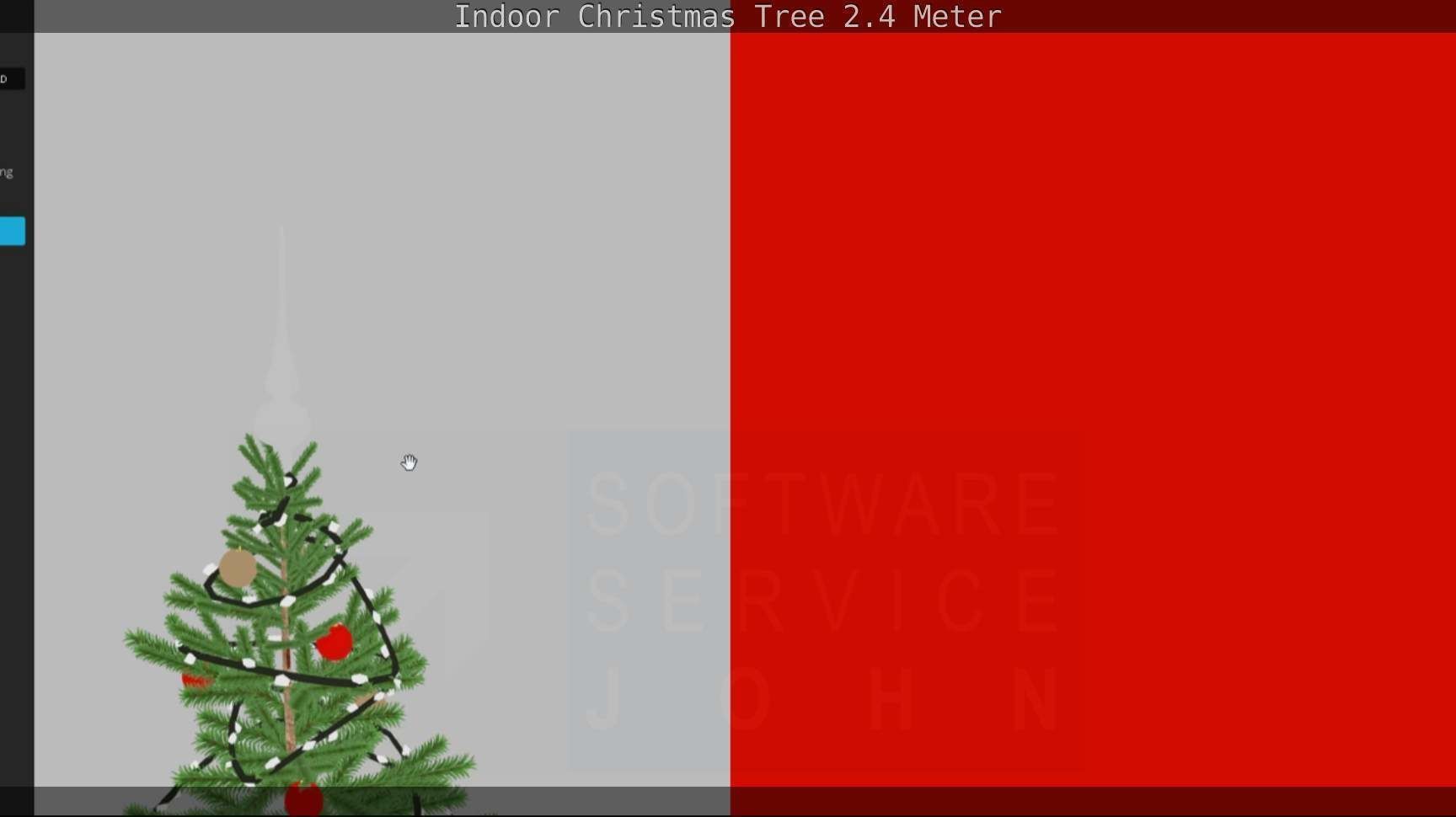 Indoor Christmas Tree 2m Low-poly 3D model_126