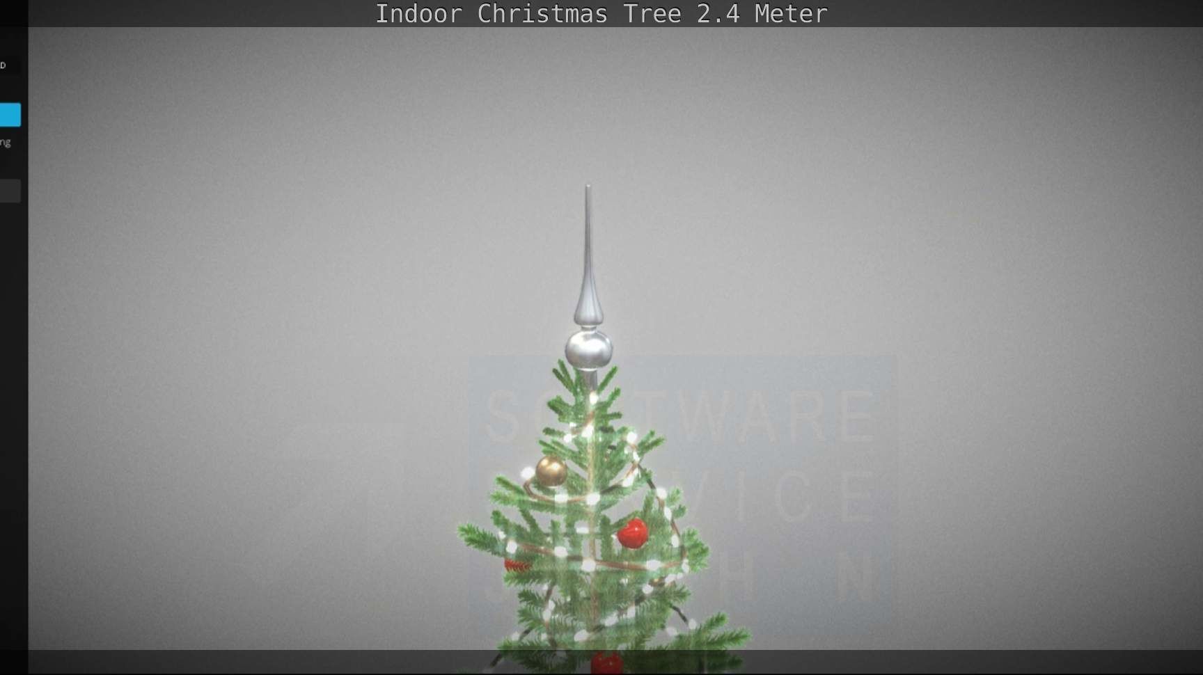 Indoor Christmas Tree 2m Low-poly 3D model_125