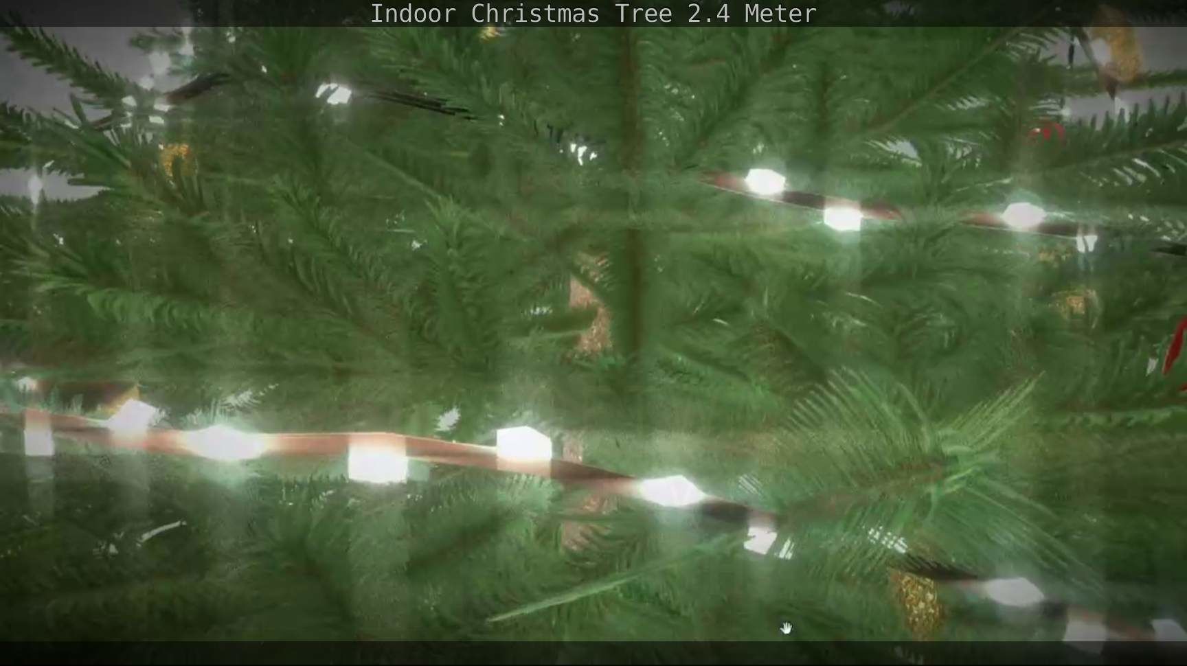 Indoor Christmas Tree 2m Low-poly 3D model_119