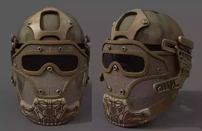 Helmet camo human military combat soldier protection 