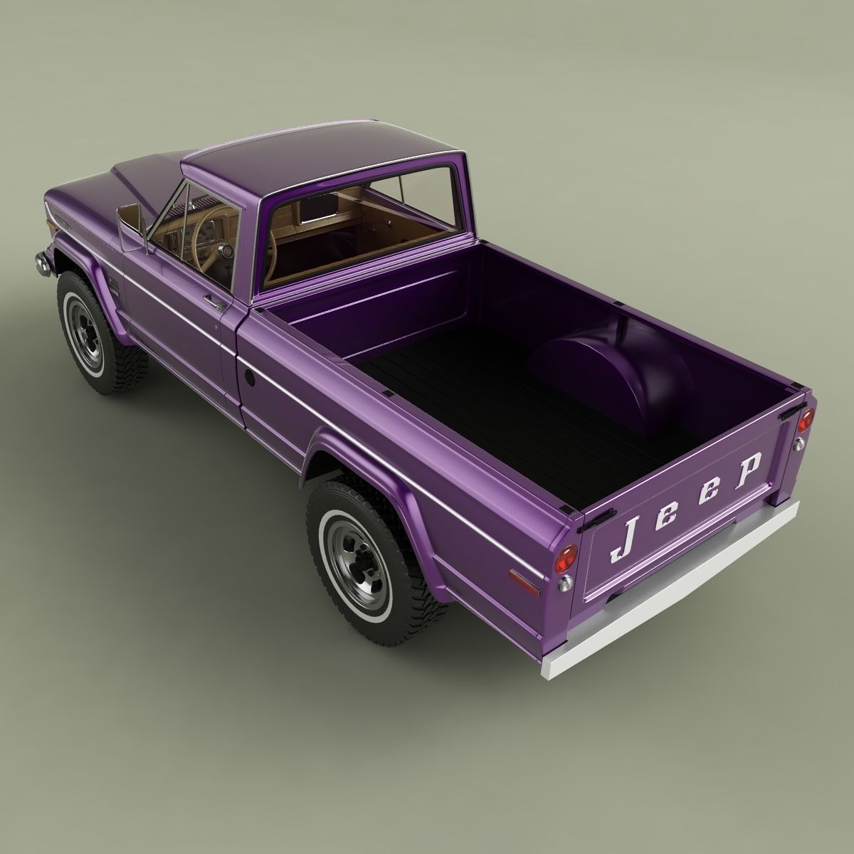 Jeep J2000 J10 Pickup 3D model_7